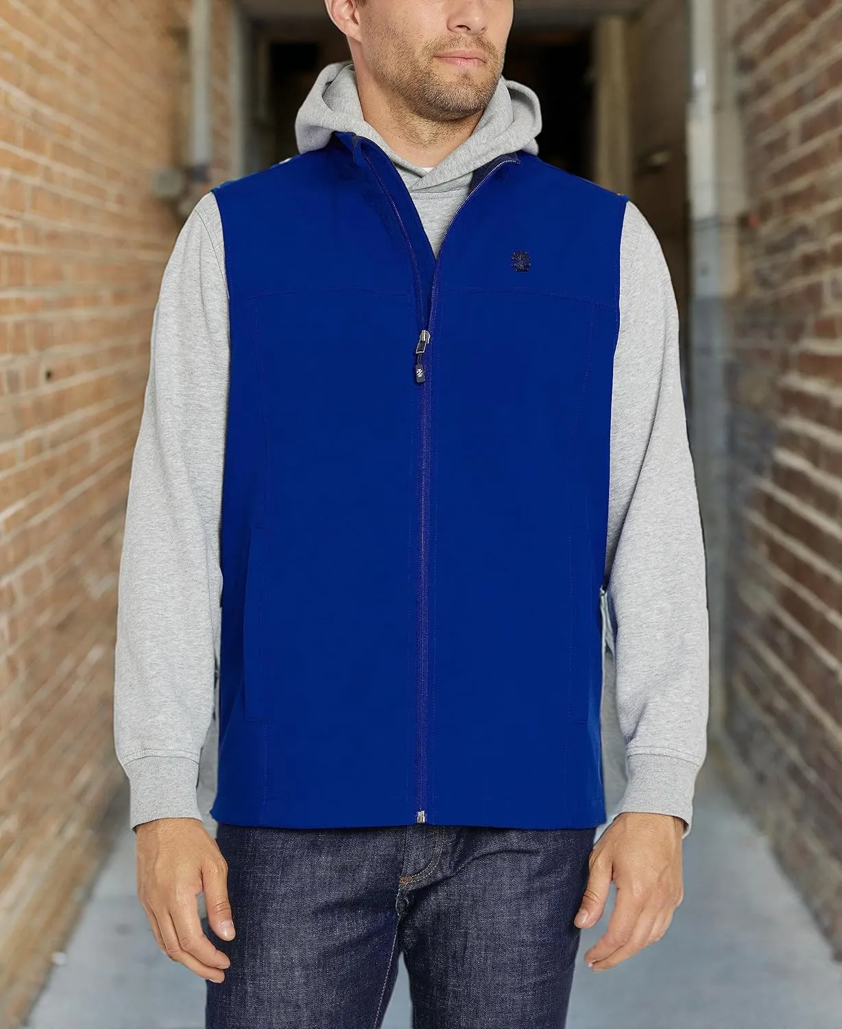 IZOD Men's Fleece Lined Softshell Vest