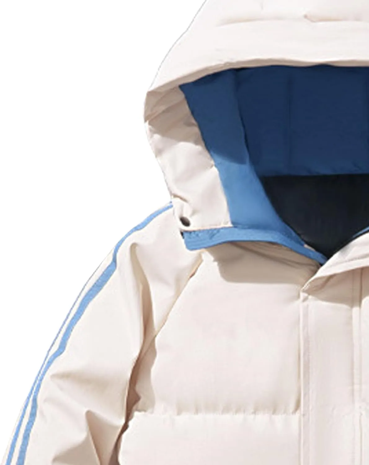 JEShifangjiusu Men's Puffer Jacket Waterproof Winter Parka Jacket Warm Thicken Ski Coat Thicken Padded Cotton Coat with Hood