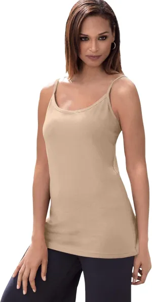 Jessica London Women's Plus Size Stretch Cotton Cami