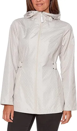 Jones New York Women's Rain Jacket Parka In A Pocket Windbreaker
