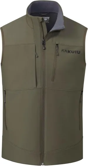 KUIU Guide PRO Vest  Wind & Water-Resistant Soft Shell Hunting Vest, Durable & Quiet with Fleece Lining for Cold Weather