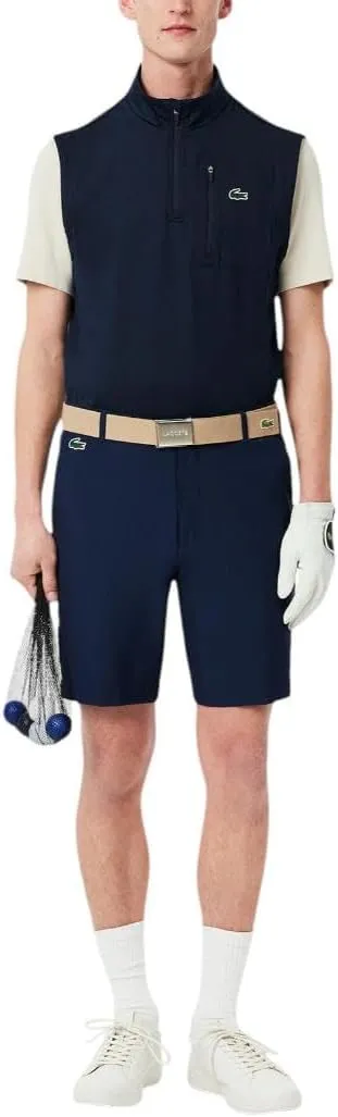 Lacoste mens Quarter Zip Layering Golf Vest