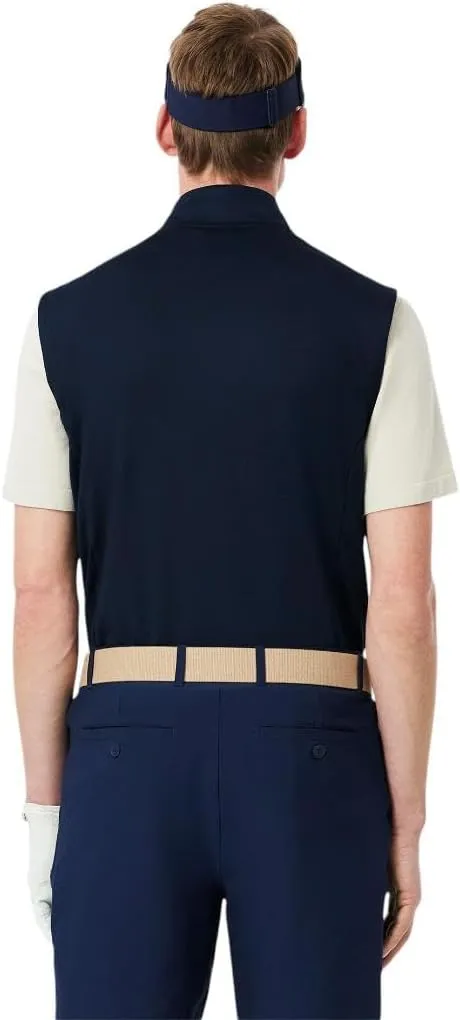 Lacoste mens Quarter Zip Layering Golf Vest