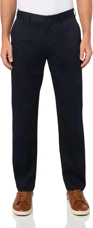 Lacoste Men's Slim Fit Stretch Cotton Chino Pants, Dark Navy Blue, 38/32