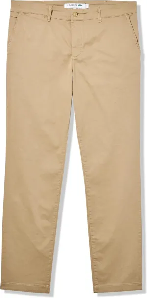 Lacoste Men's Slim Fit Stretch Cotton Chino Pants, Lion, 36/34