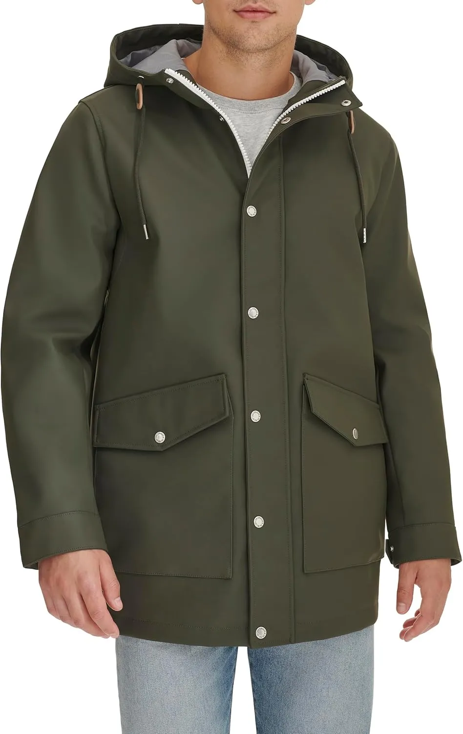 Levi's Men's Rubberized Rain Parka Jacket