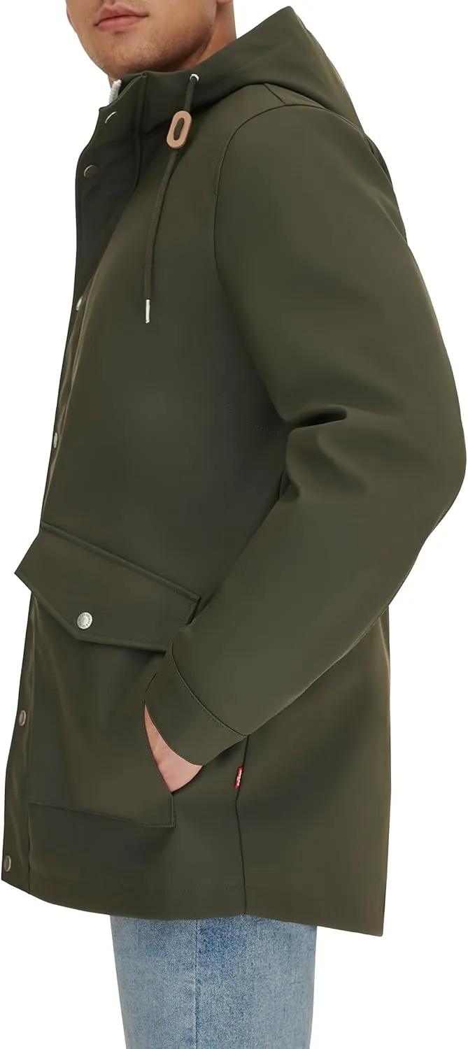 Levi's Men's Rubberized Rain Parka Jacket