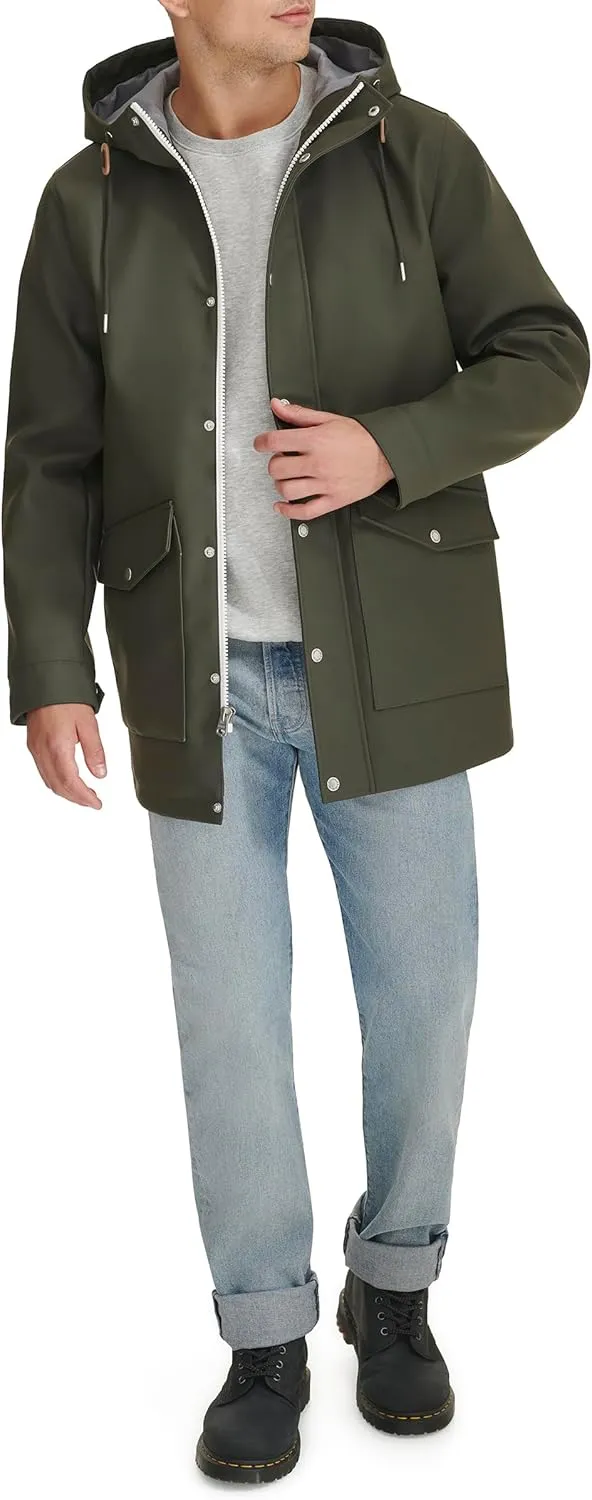 Levi's Men's Rubberized Rain Parka Jacket