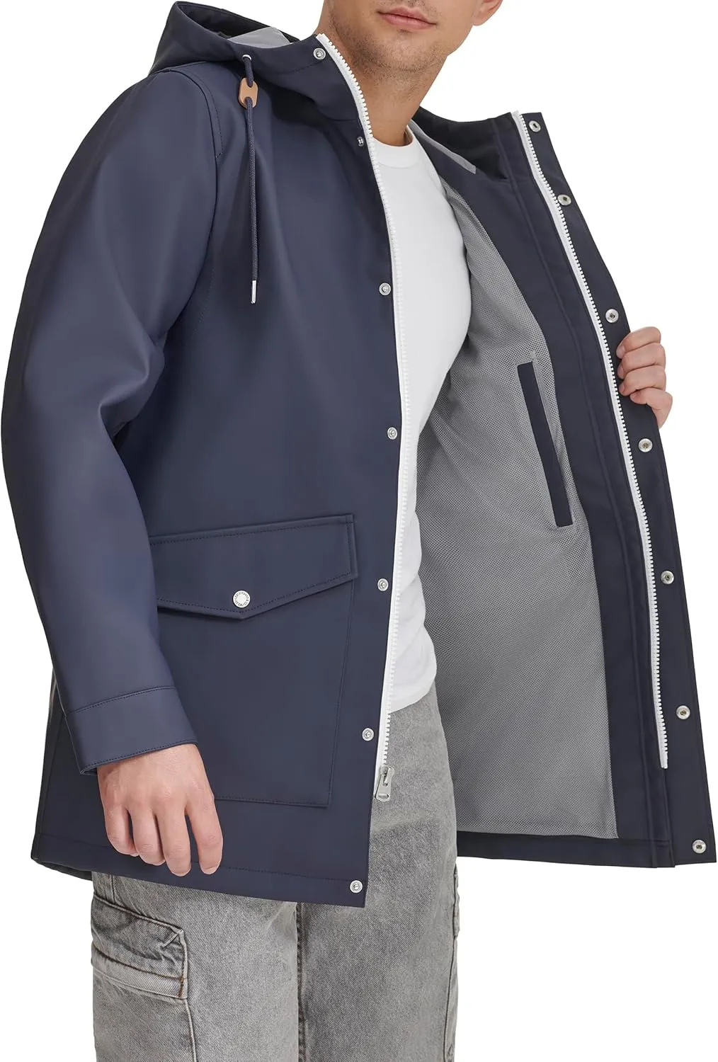 Levi's Men's Rubberized Rain Parka Jacket