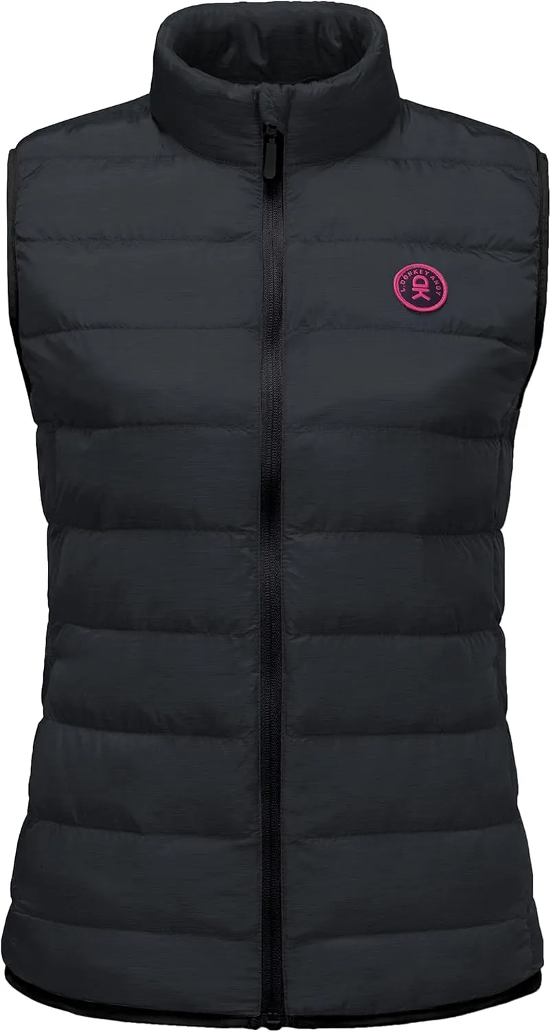 Little Donkey Andy Women's Lightweight Puffer Vest Outerwear Winter Warm Sleeveless Jacket for Casual Travel Golf Hiking