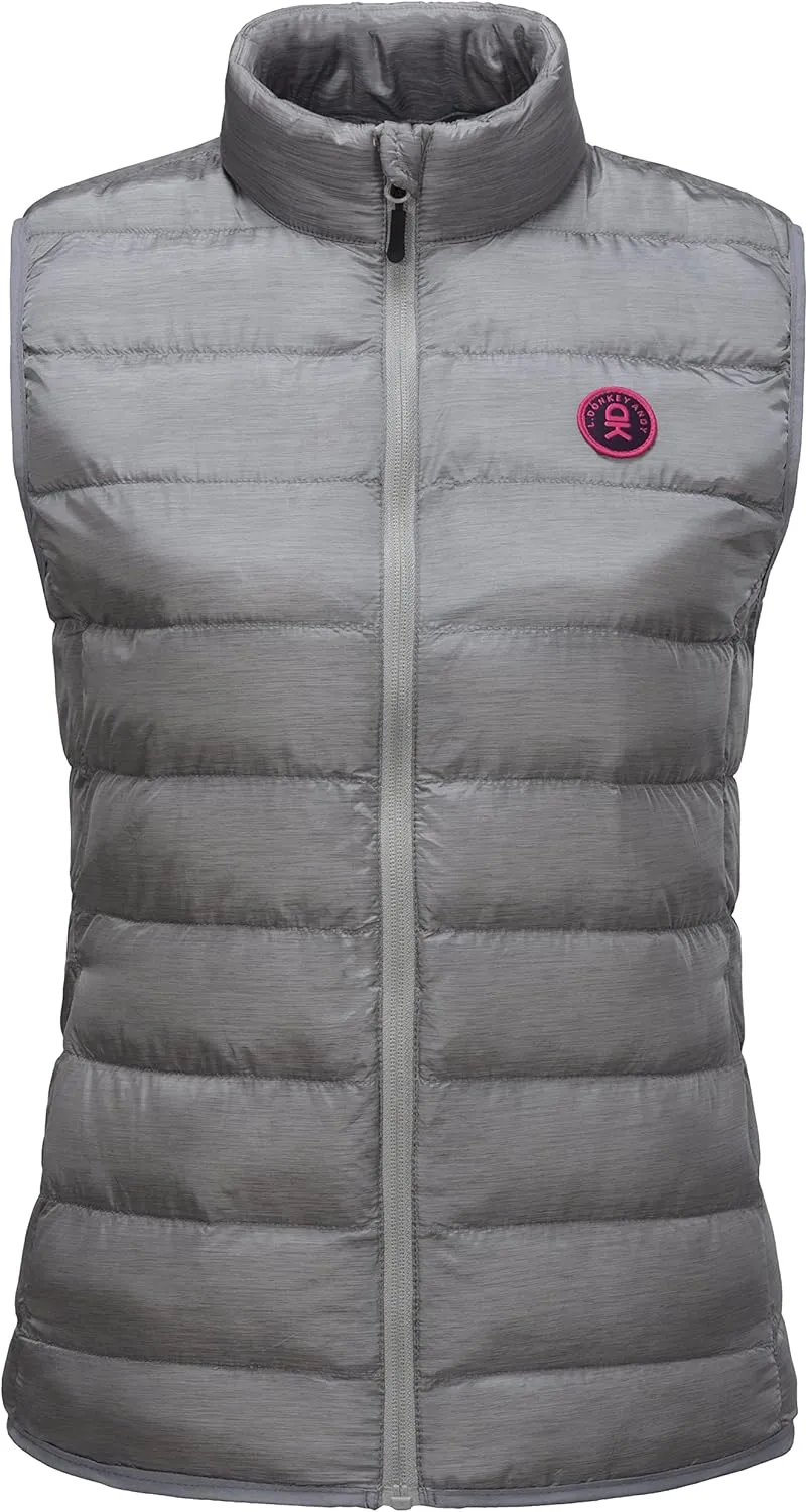 Little Donkey Andy Women's Lightweight Puffer Vest Outerwear Winter Warm Sleeveless Jacket for Casual Travel Golf Hiking