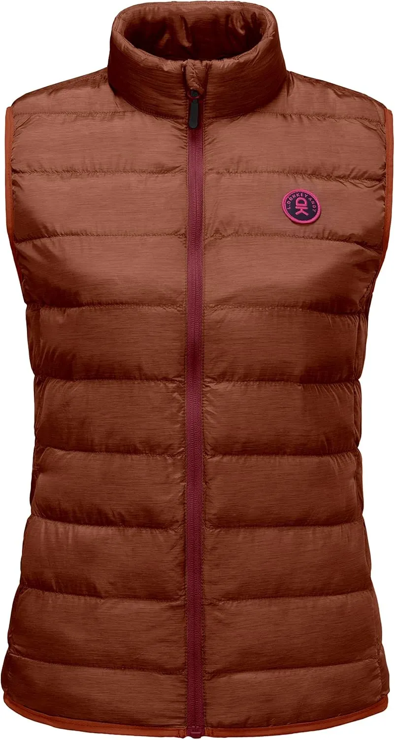 Little Donkey Andy Women's Lightweight Puffer Vest Outerwear Winter Warm Sleeveless Jacket for Casual Travel Golf Hiking