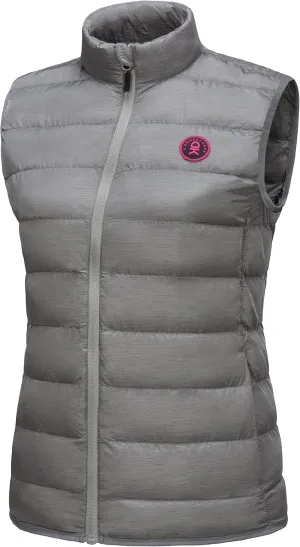 Little Donkey Andy Women's Lightweight Puffer Vest Outerwear Winter Warm Sleeveless Jacket for Casual Travel Golf Hiking