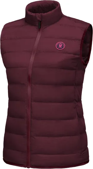 Little Donkey Andy Women's Lightweight Puffer Vest Outerwear Winter Warm Sleeveless Jacket for Casual Travel Golf Hiking