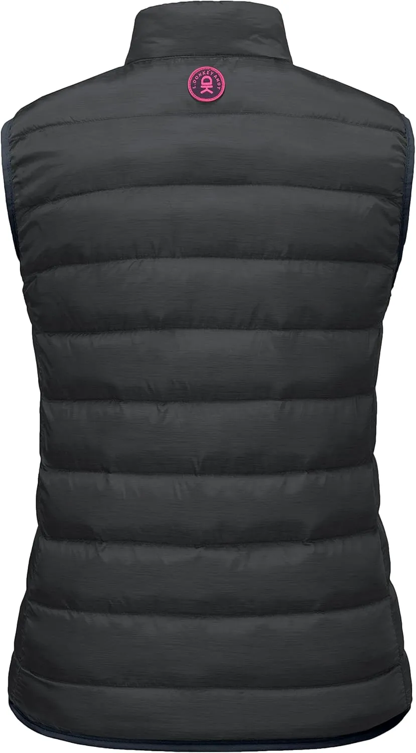 Little Donkey Andy Women's Lightweight Puffer Vest Outerwear Winter Warm Sleeveless Jacket for Casual Travel Golf Hiking