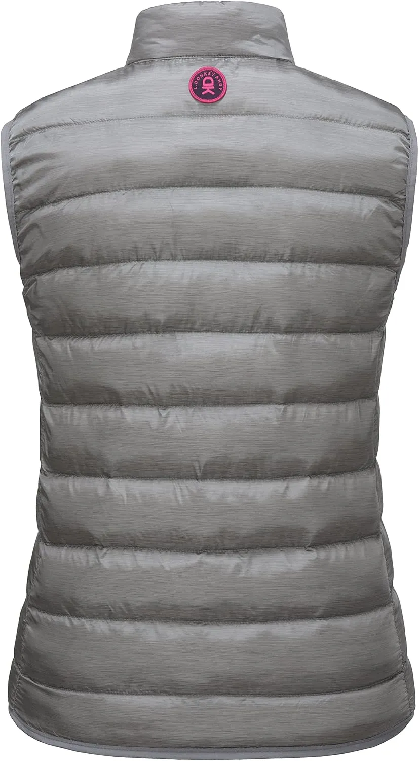 Little Donkey Andy Women's Lightweight Puffer Vest Outerwear Winter Warm Sleeveless Jacket for Casual Travel Golf Hiking