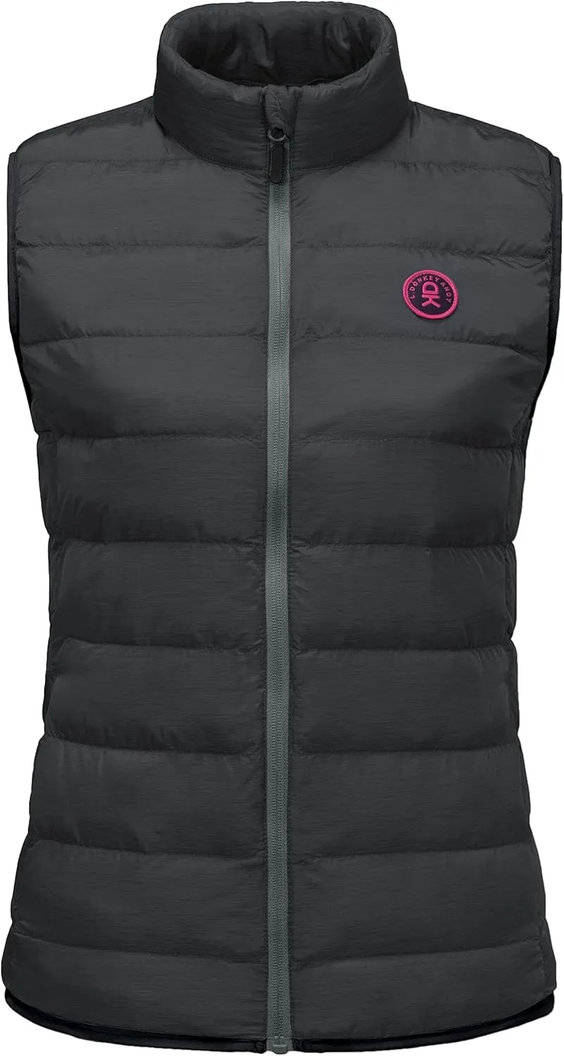 Little Donkey Andy Women's Lightweight Puffer Vest Outerwear Winter Warm Sleeveless Jacket for Casual Travel Golf Hiking