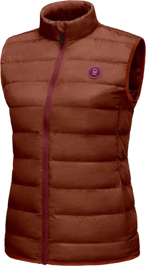 Little Donkey Andy Women's Lightweight Puffer Vest Outerwear Winter Warm Sleeveless Jacket for Casual Travel Golf Hiking