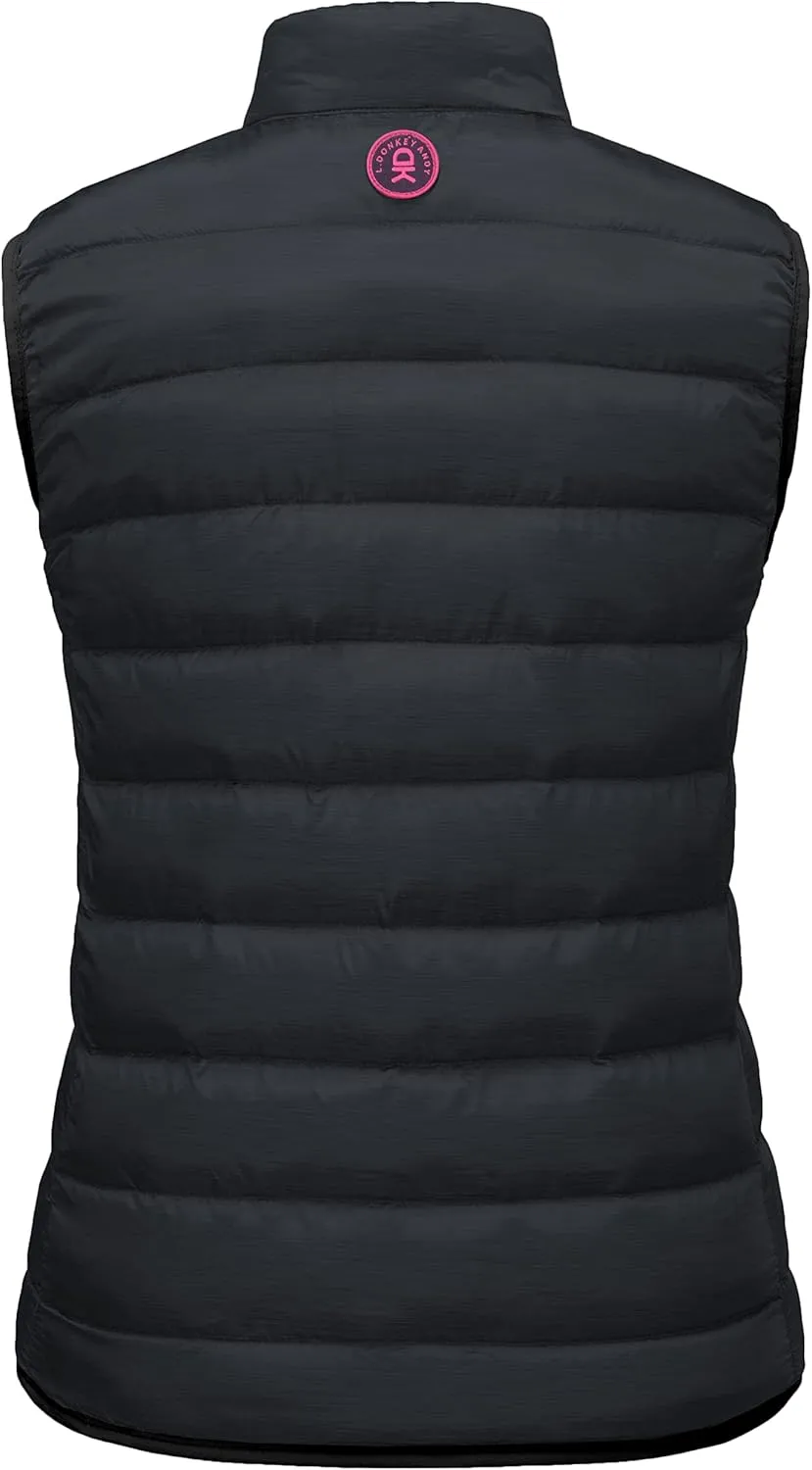 Little Donkey Andy Women's Lightweight Puffer Vest Outerwear Winter Warm Sleeveless Jacket for Casual Travel Golf Hiking