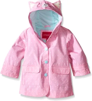 LONDON FOG Girls' Enhanced Radiance Rainslicker Coat Rain Jacket