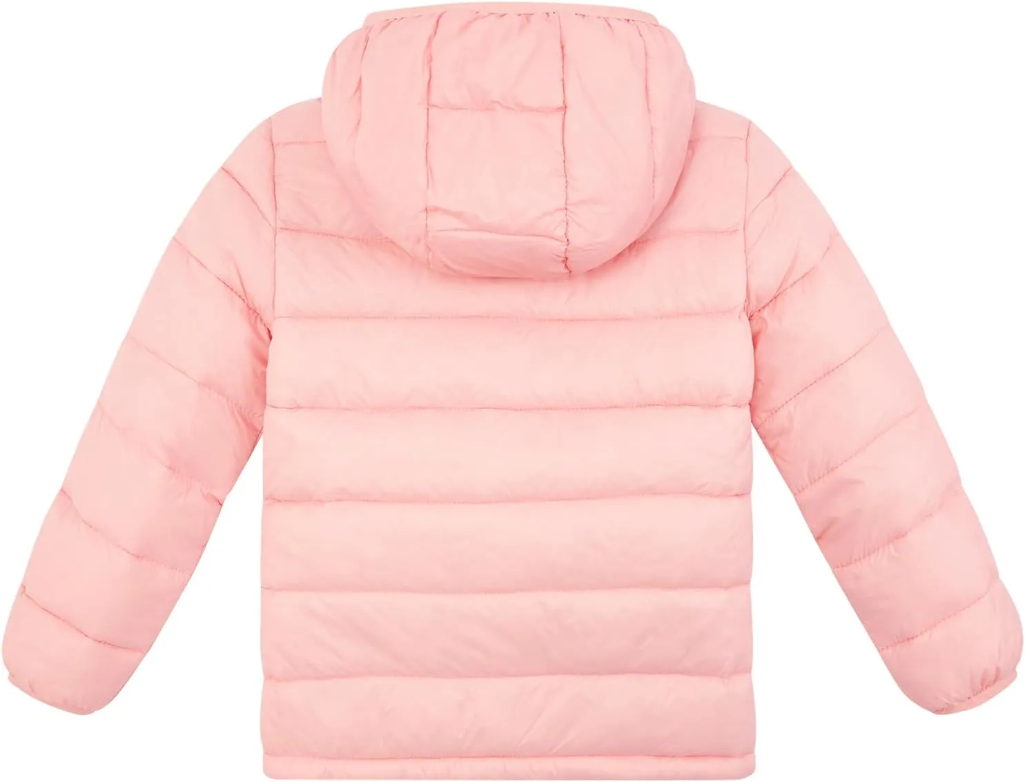 Lovekider Hooded Puffer Jacket for Girls 4-12T Packable Down-Alternative Warm Coat Shiny Outerwear for Kids Winter