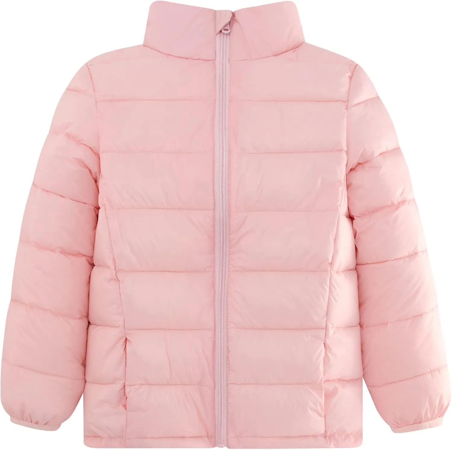 Lovekider Puffer Jacket for Girls Packable Down-Alternative Warm Coat Shiny Outerwear for Kids 4-12T