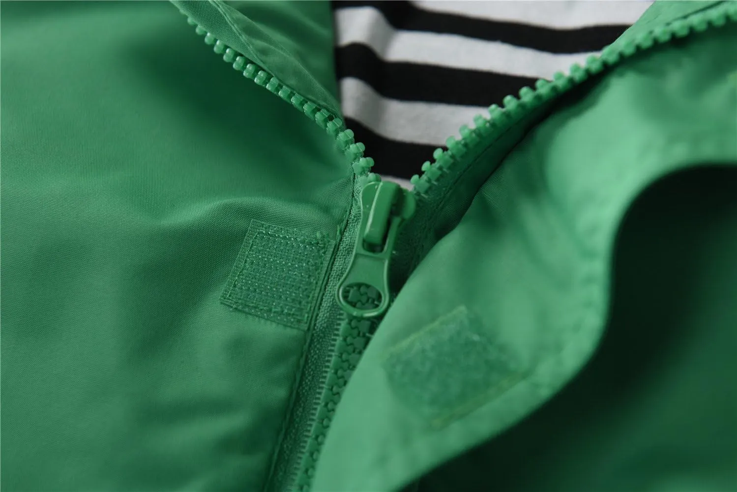 M2C Boys Girls Hooded Cotton Lined Rain Jacket Light Windbreaker