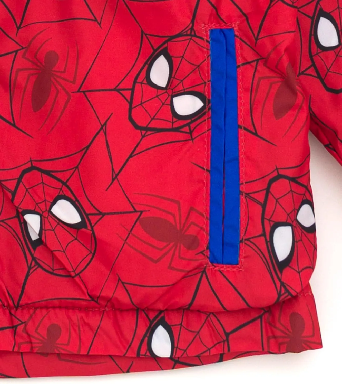 Marvel Spider-Man Zip Up Waterproof Rain Jacket Toddler to Little Kid Sizes (2T - 7)