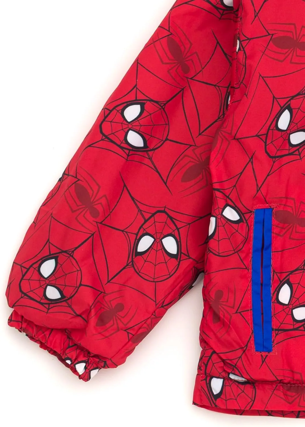 Marvel Spider-Man Zip Up Waterproof Rain Jacket Toddler to Little Kid Sizes (2T - 7)