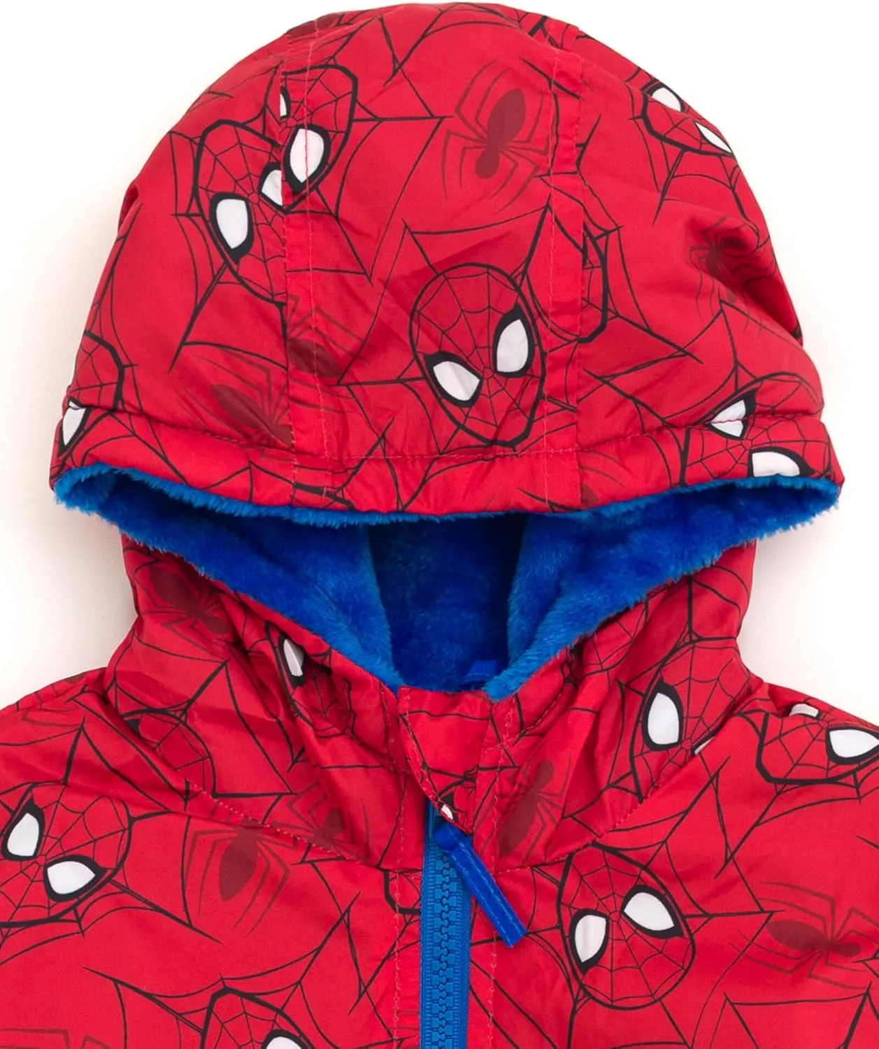 Marvel Spider-Man Zip Up Waterproof Rain Jacket Toddler to Little Kid Sizes (2T - 7)