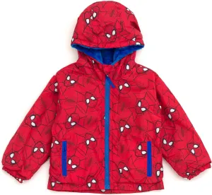 Marvel Spider-Man Zip Up Waterproof Rain Jacket Toddler to Little Kid Sizes (2T - 7)