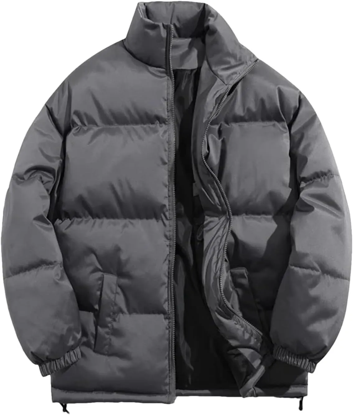 Men Cotton Padded Warm Parkas Winter Stand Collar Waterproof Mens Jacket Puffer Coat