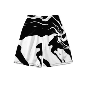 Men Fashion Harajuku Japan Style Beach Shorts Printing Milky Pattern