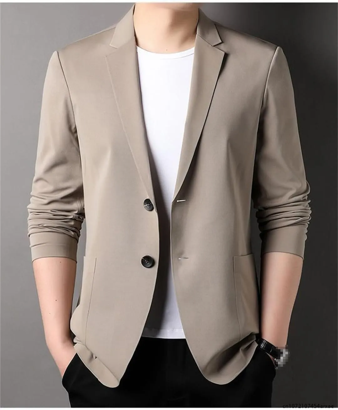 Men Ice Silk Lightweight Spring And Summer Thin Coat Mens Blazer Jacket