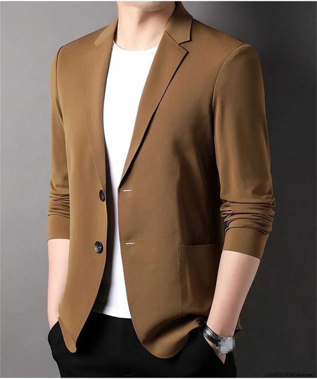 Men Ice Silk Lightweight Spring And Summer Thin Coat Mens Blazer Jacket