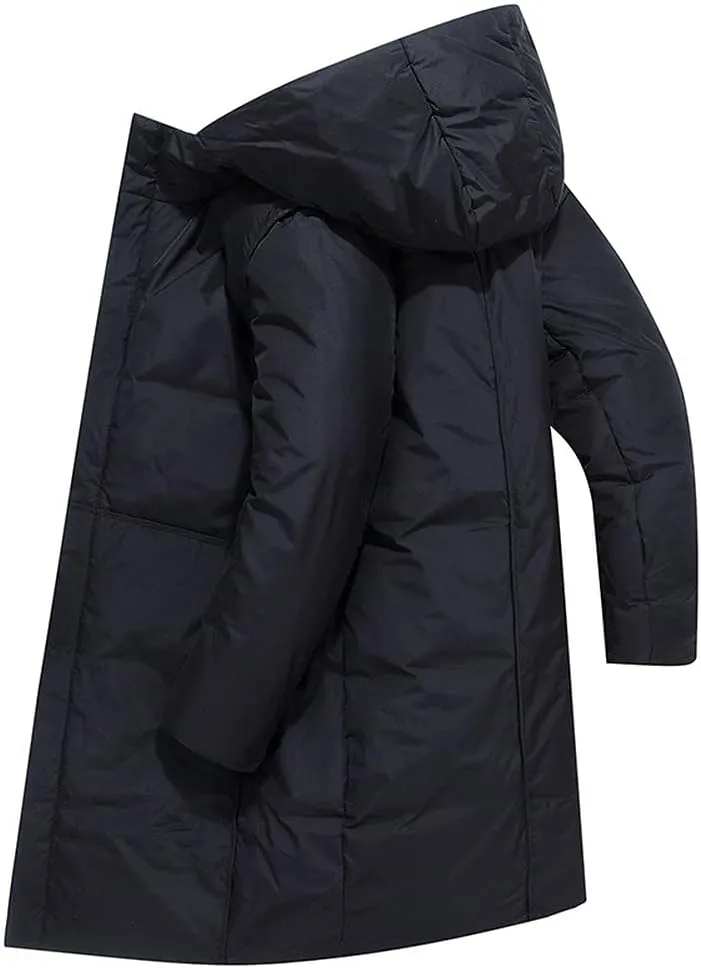 Men Long Jacket Autumn Winter Casual Jacket Cotton Padded Warm Overcoat Men Hooded Coat Jacket Fashion Clothing