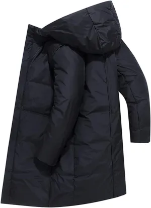Men Long Jacket Autumn Winter Casual Jacket Cotton Padded Warm Overcoat Men Hooded Coat Jacket Fashion Clothing