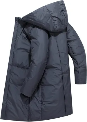 Men Long Jacket Autumn Winter Casual Jacket Cotton Padded Warm Overcoat Men Hooded Coat Jacket Fashion Clothing