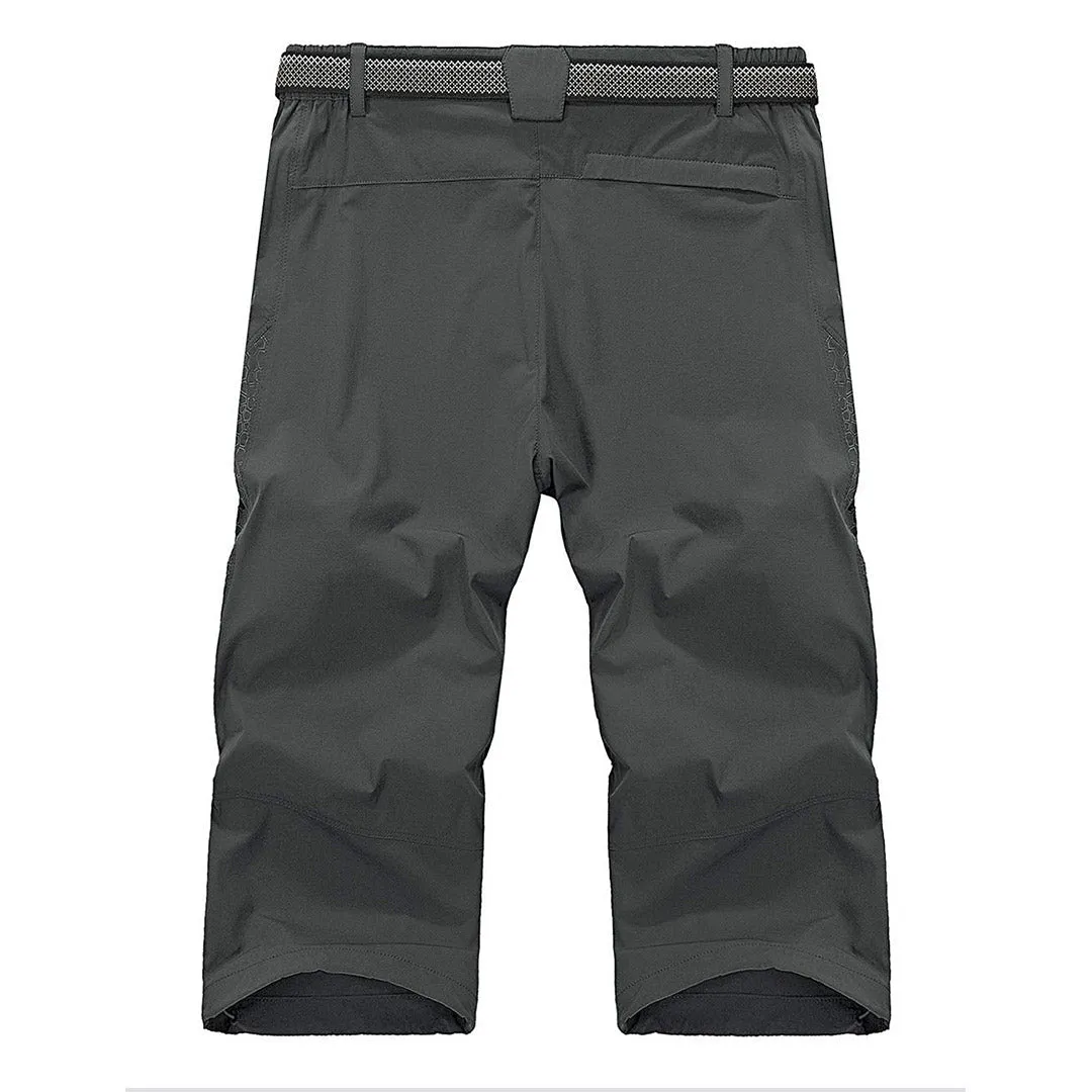 Men's Cargo Quick Dry Below Knee Capri Pants