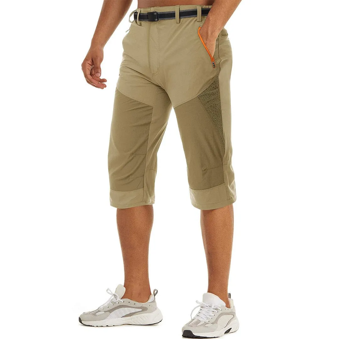 Men's Cargo Quick Dry Below Knee Capri Pants