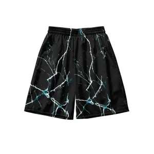 Men's Casual Harajuku Japan Style Printed Beach Shorts