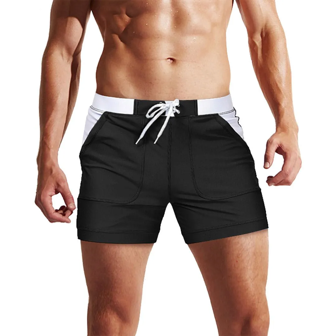 Men's Swim Trunks with Mesh Liner Quick Dry Beach Shorts
