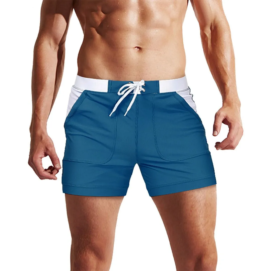 Men's Swim Trunks with Mesh Liner Quick Dry Beach Shorts