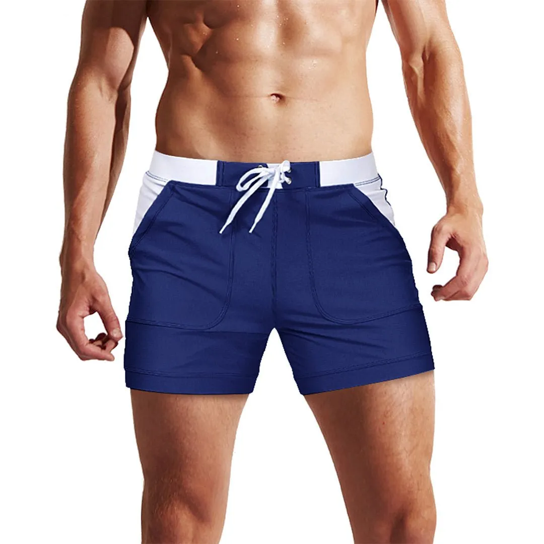Men's Swim Trunks with Mesh Liner Quick Dry Beach Shorts