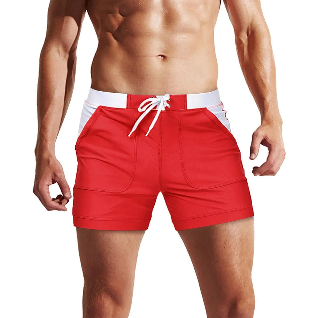Men's Swim Trunks with Mesh Liner Quick Dry Beach Shorts