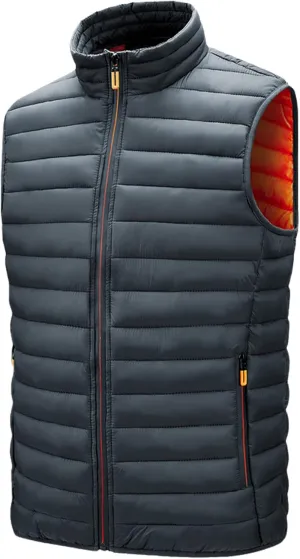 Mens Vest Jackets Sleeveless Vest Autumn Mens Warm Vest Homme Winter Casual Padded Cotton Waistcoat