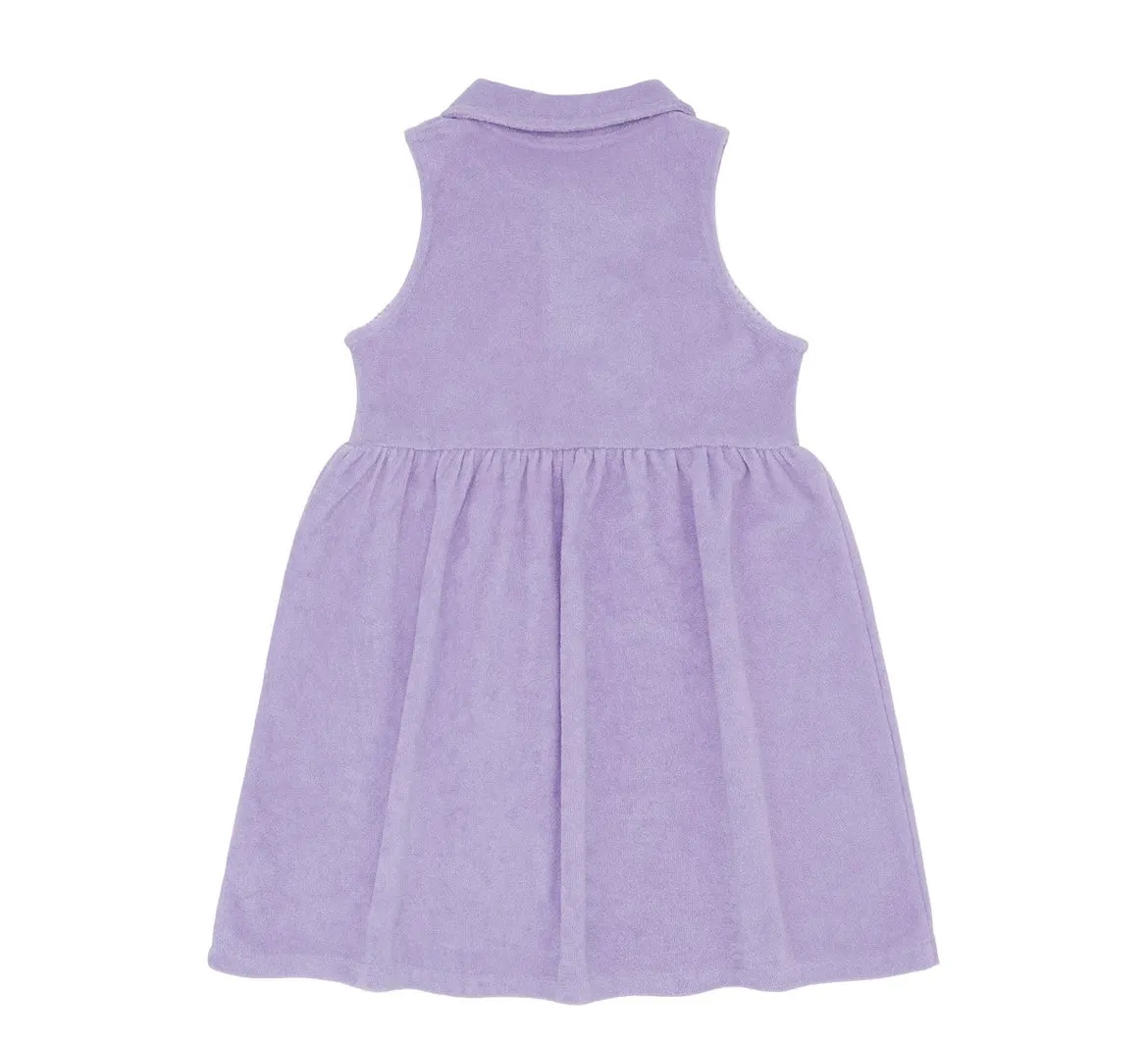 MINNOW~ Girls lavender breeze French Terry tennis dress