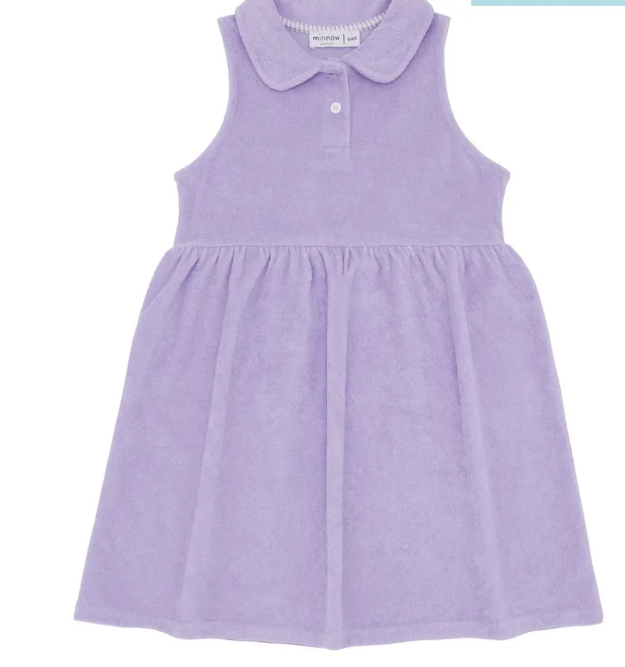 MINNOW~ Girls lavender breeze French Terry tennis dress
