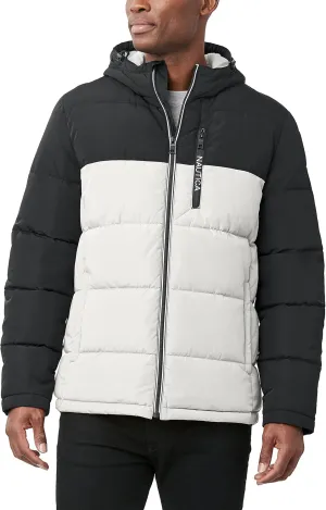 Nautica Men's Hooded Parka Jacket, Water and Wind Resistant