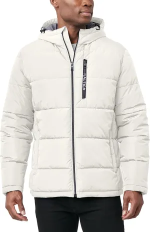 Nautica Men's Hooded Parka Jacket, Water and Wind Resistant